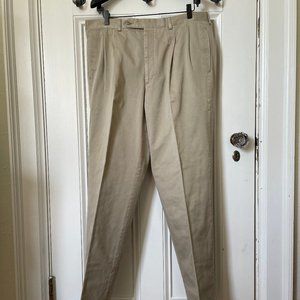 Corbin Cream Twill Men's Pants, Size 36.5 (based off flat measurement)